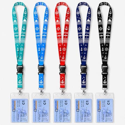5-Pack Cruise Lanyards Waterproof