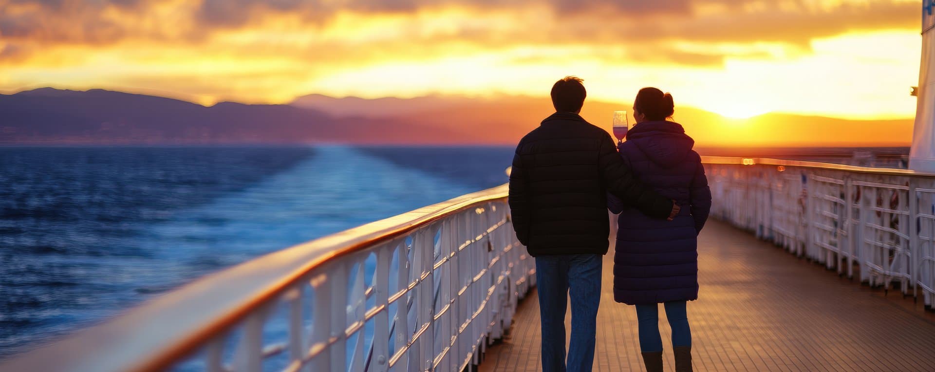 couple in love have romantic time on boat