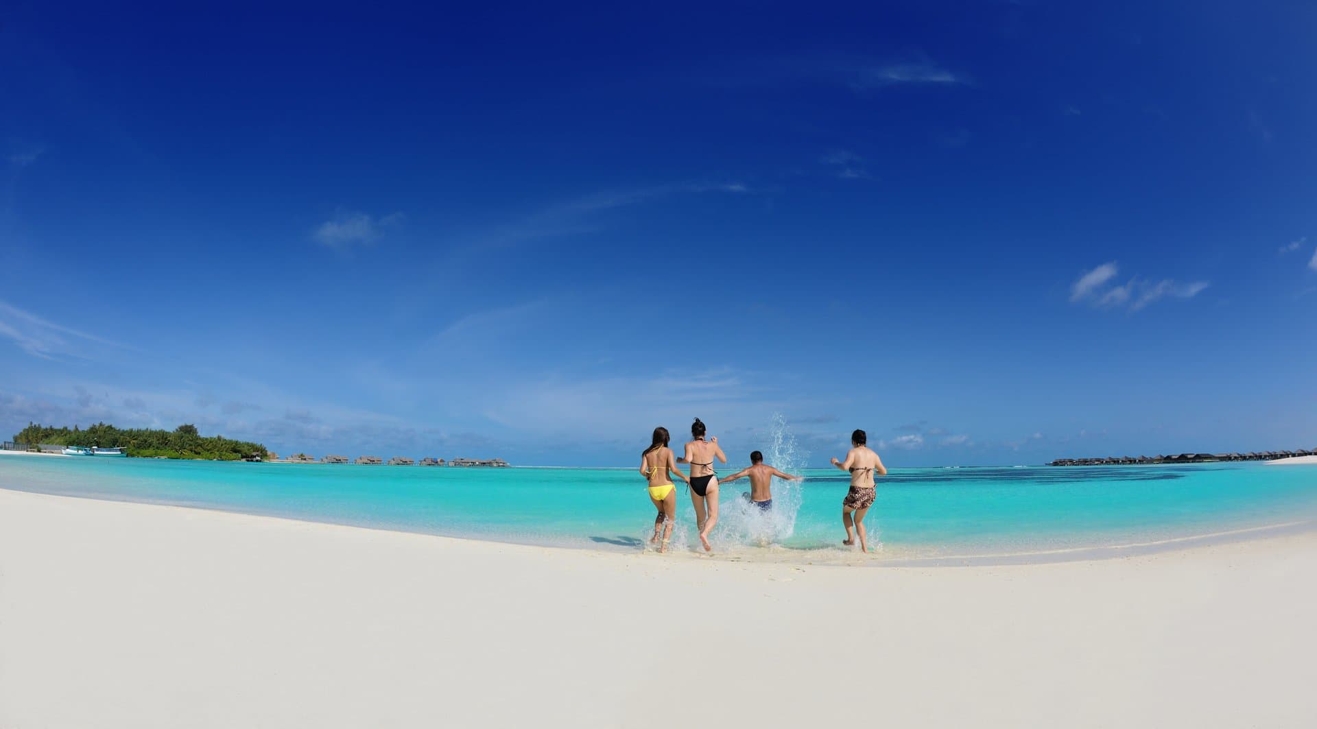 happy family on vacation