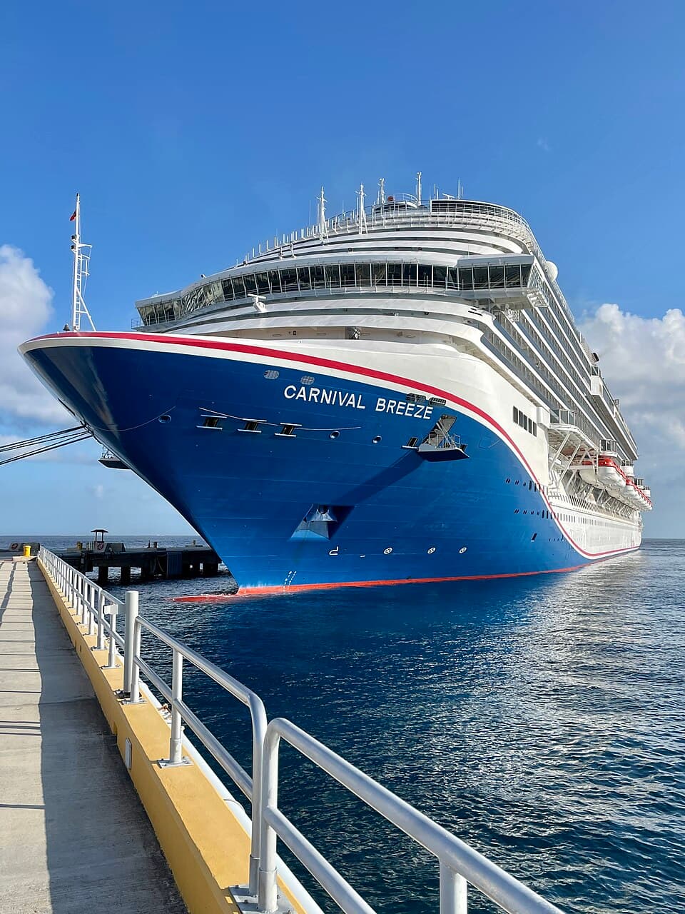 Carnival Breeze sailing from Galveston, Texas