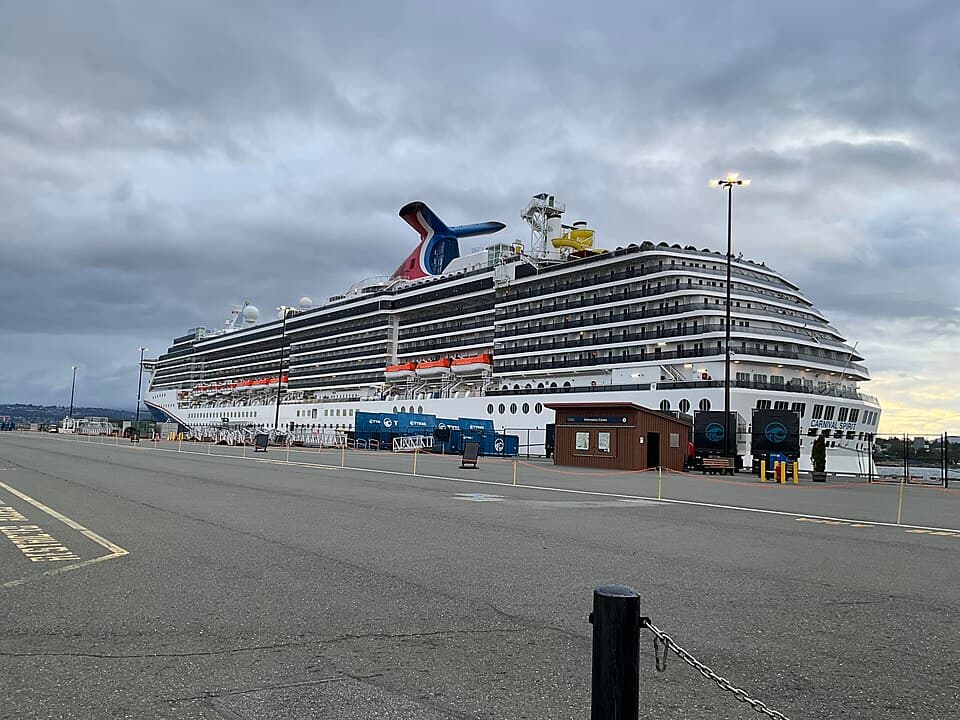 Carnival Spirit sailing from Seattle, Washington