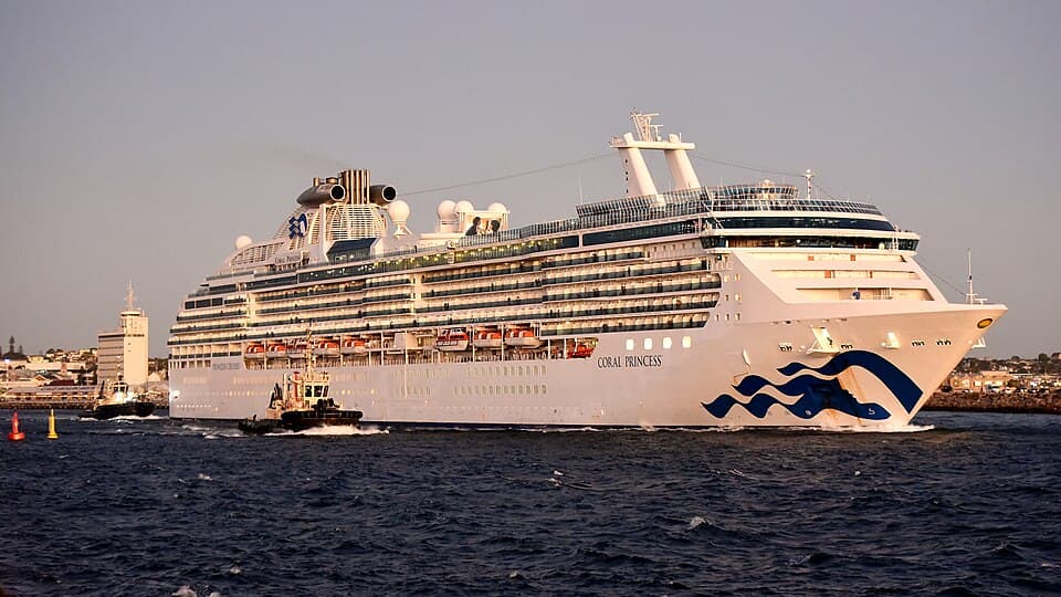 Coral Princess sailing from Vancouver, British Columbia