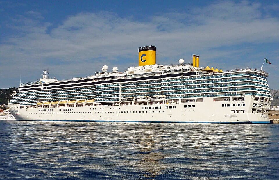 Costa Deliziosa sailing from Savona (Genoa), Italy