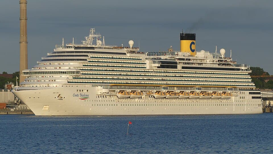 Costa Diadema sailing from Copenhagen, Denmark