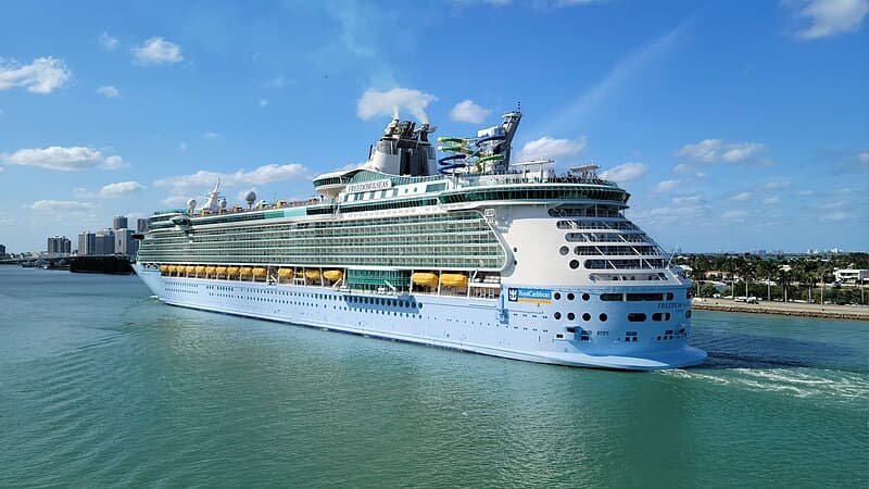 Freedom of the Seas sailing from Miami, Florida