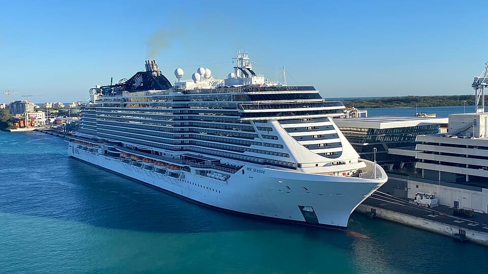 MSC Seaside sailing from Miami, Florida