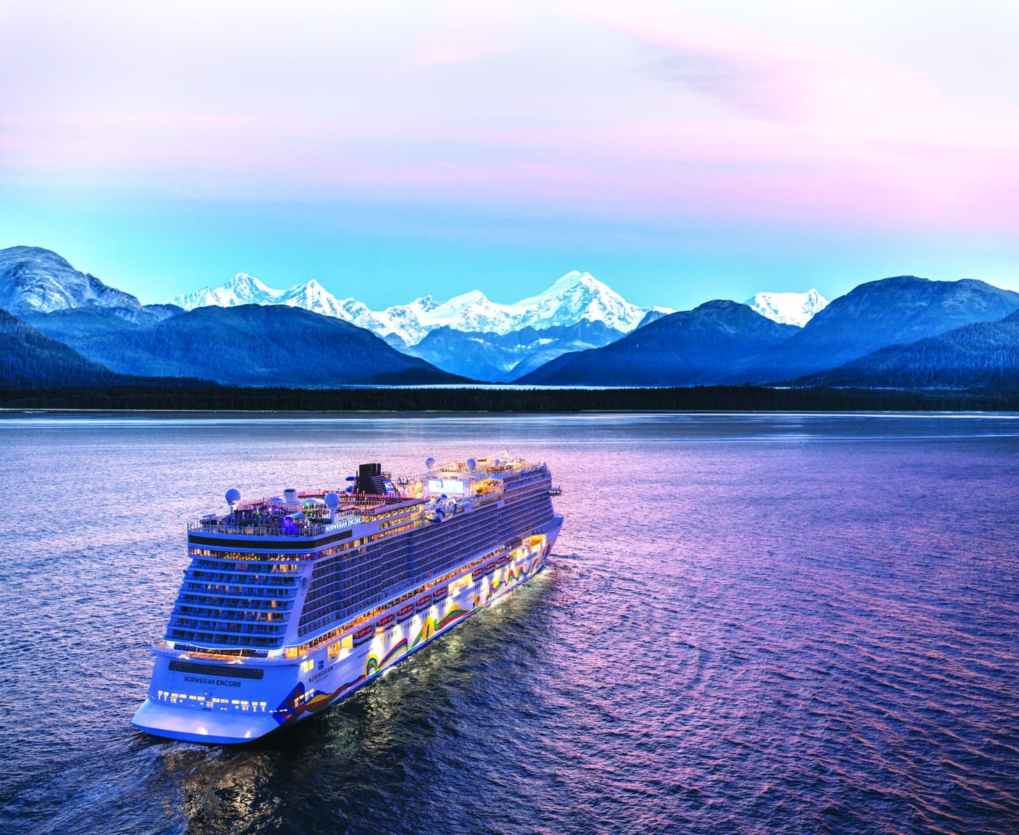 Norwegian Encore sailing from Seattle, Washington