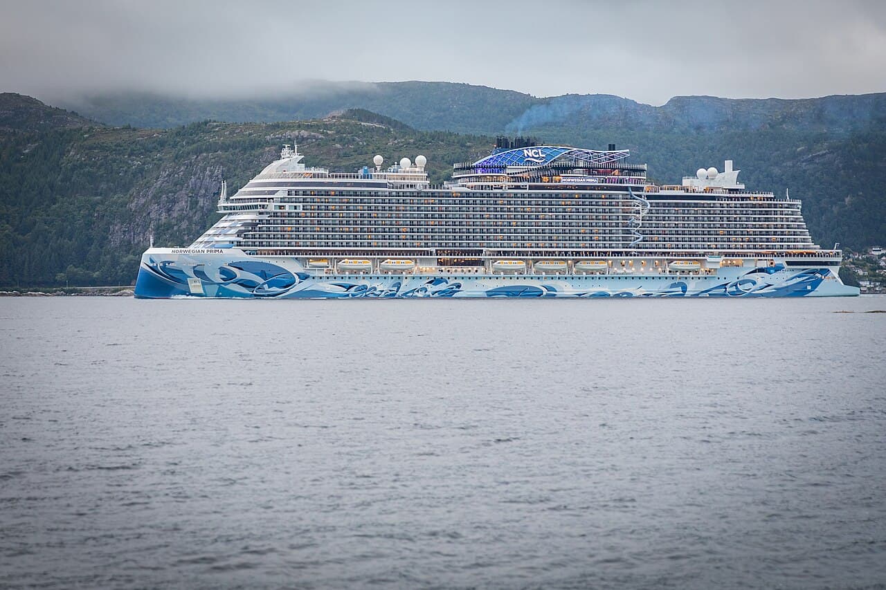 Norwegian Prima sailing from Port Canaveral, Florida