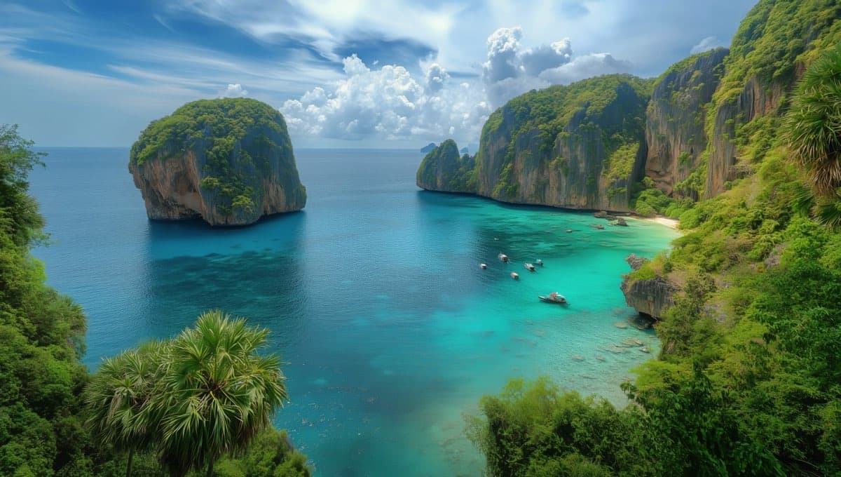 Asia cruise destination with scenic views