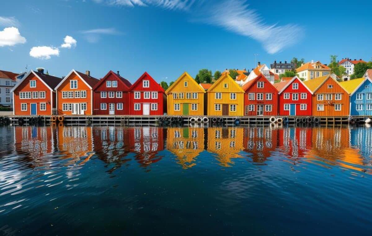 Northern Europe cruise destination with scenic views