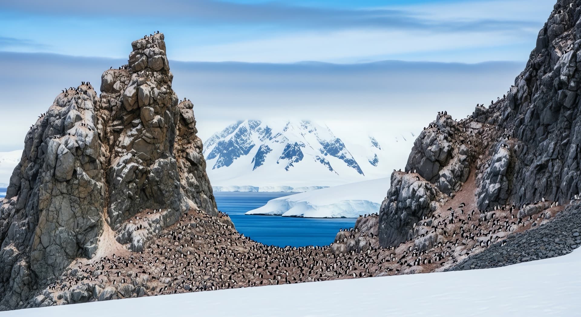Silver Endeavour sailing from King George Island, Antartica