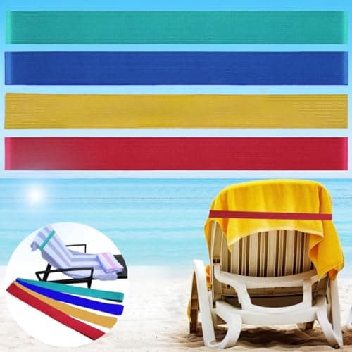 Beach Towel Bands 4-Pack
