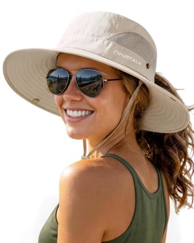 Women's Sun Hat Ponytail UPF 80+