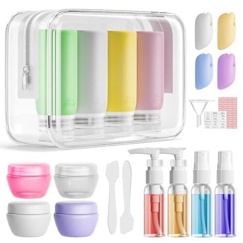 Muslish 21-Pack Silicone Travel Bottles