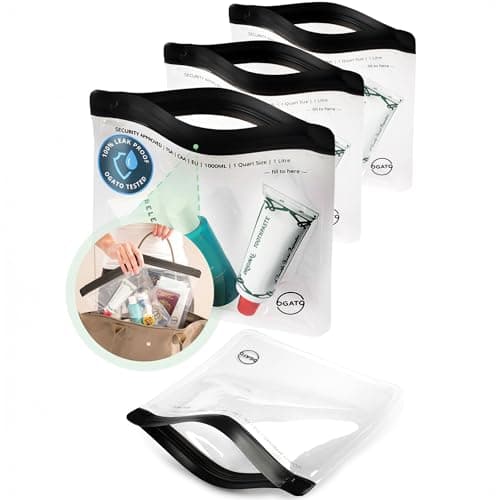 Ogato 3-Pack TSA Toiletry Bags