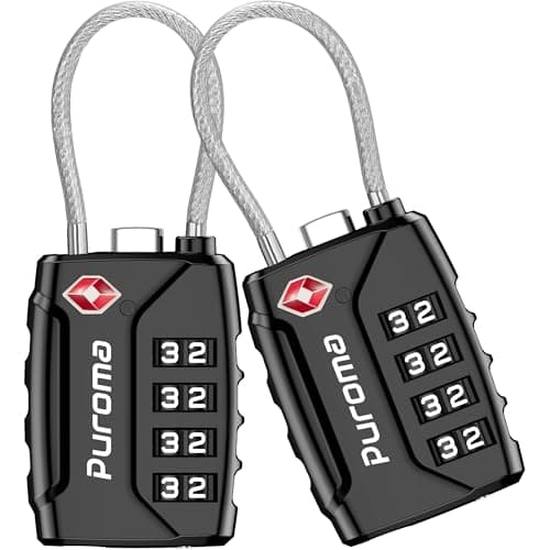 Puroma TSA Luggage Locks 2-Pack