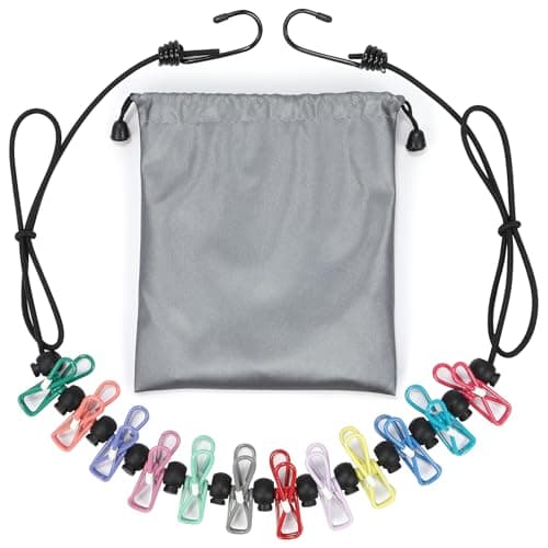 Retractable Travel Clothesline 12 Clips