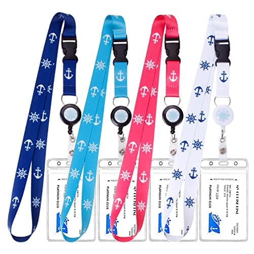 Retractable Waterproof Lanyard with ID Pouch