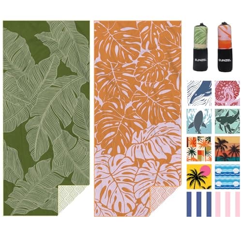 Eunzel Microfiber Beach Towel 2-Pack