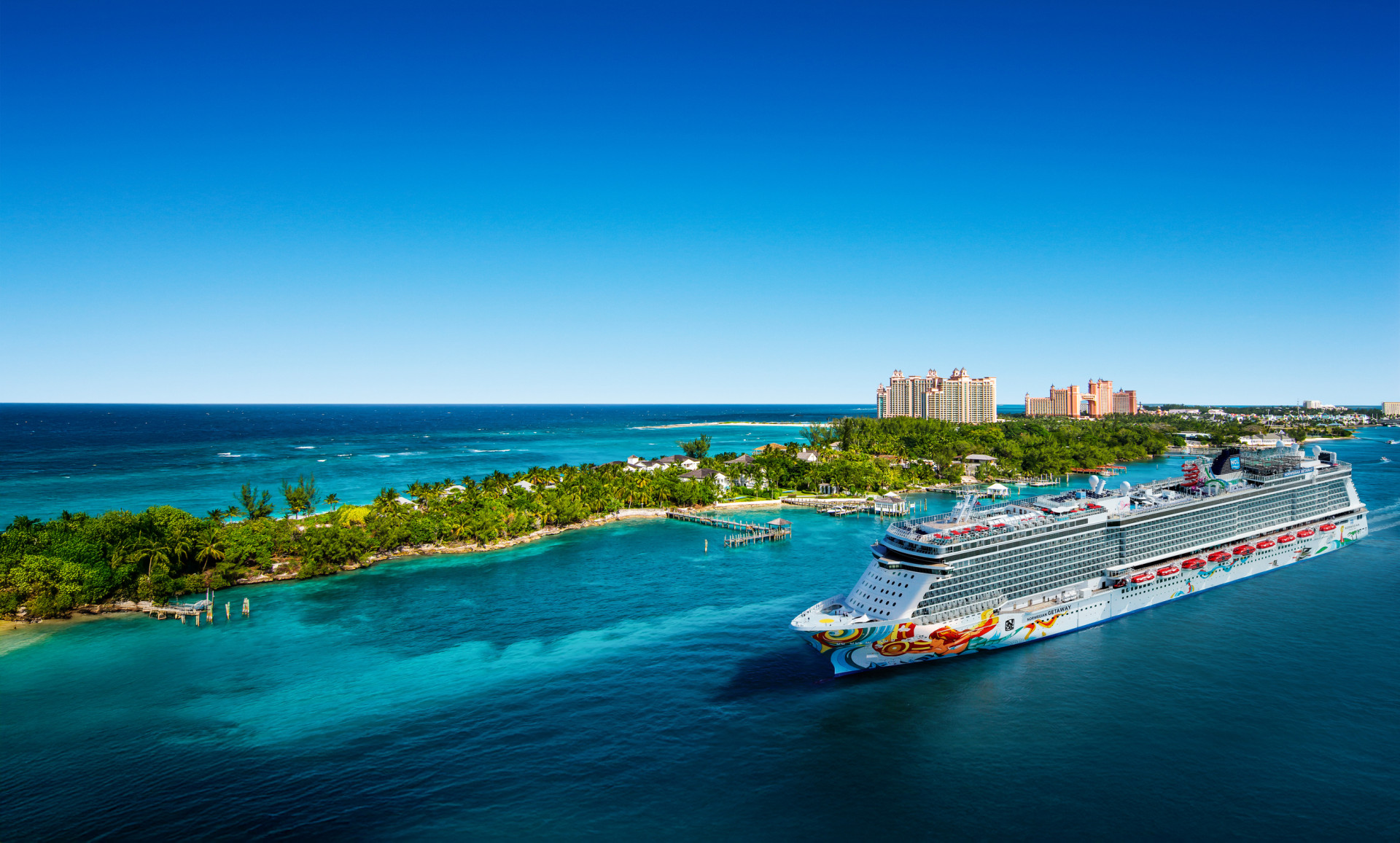 Norwegian Getaway — Aerial view