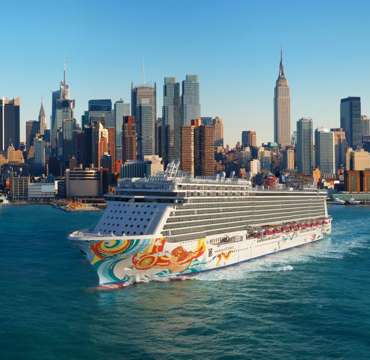 Norwegian Getaway — Aerial view