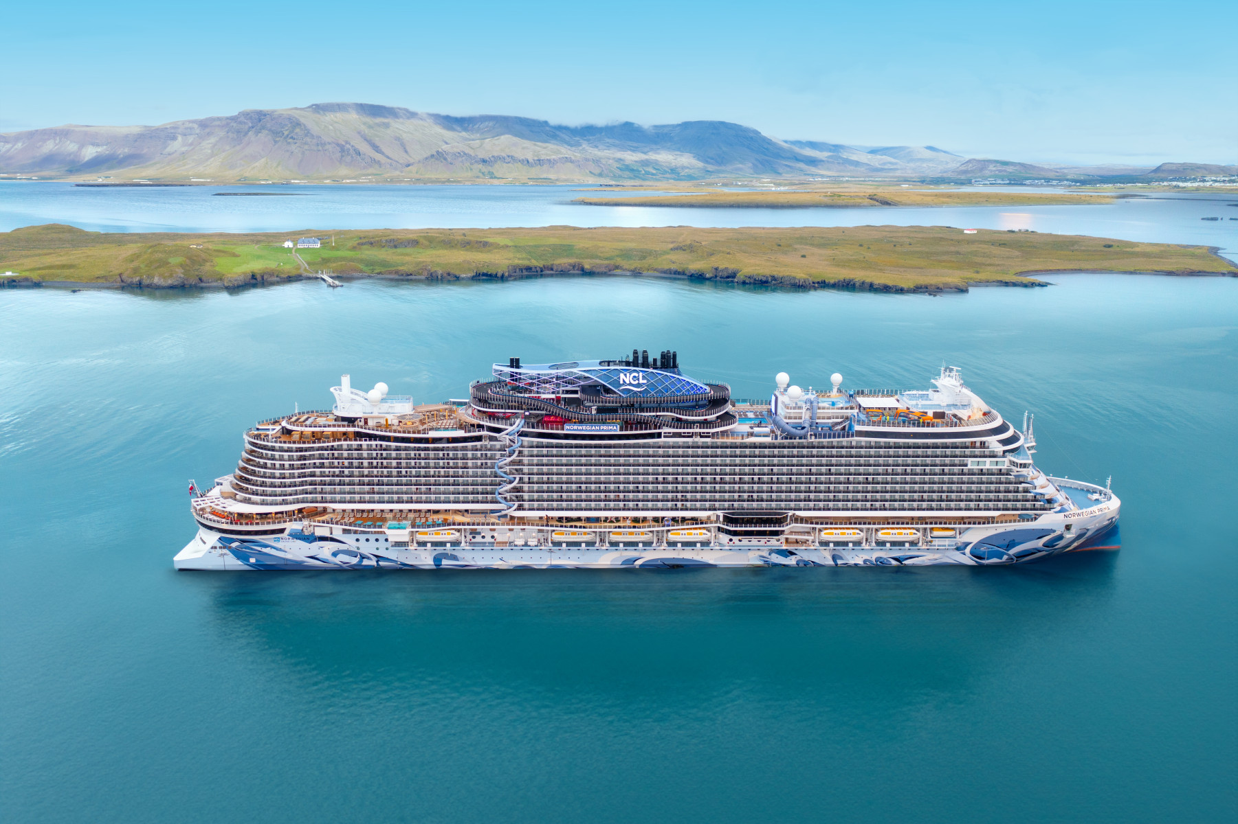 Norwegian Prima — Aerial view